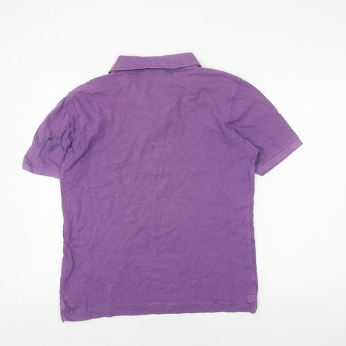 DKNY Men's Purple Polo Shirt Size L Collared Casual