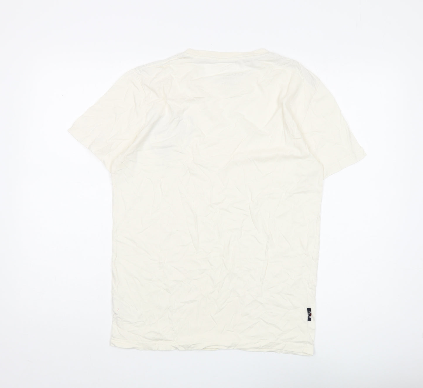 Joules Men's White Graphic Print Cotton T-Shirt S