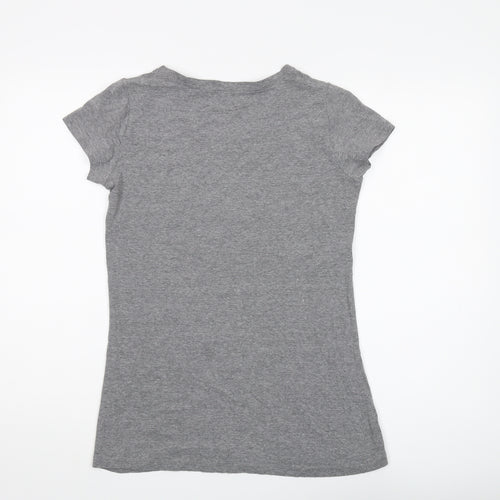 ELLE Sport Women's Grey T-Shirt, Size 12, Casual Style