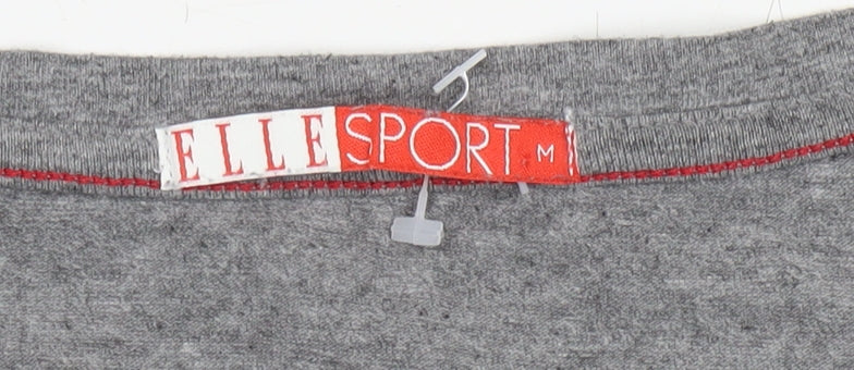 ELLE Sport Women's Grey T-Shirt, Size 12, Casual Style
