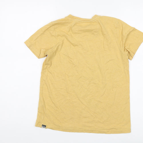 Fat Face Boys Yellow Graphic Print T-Shirt - Size 10-11 Years