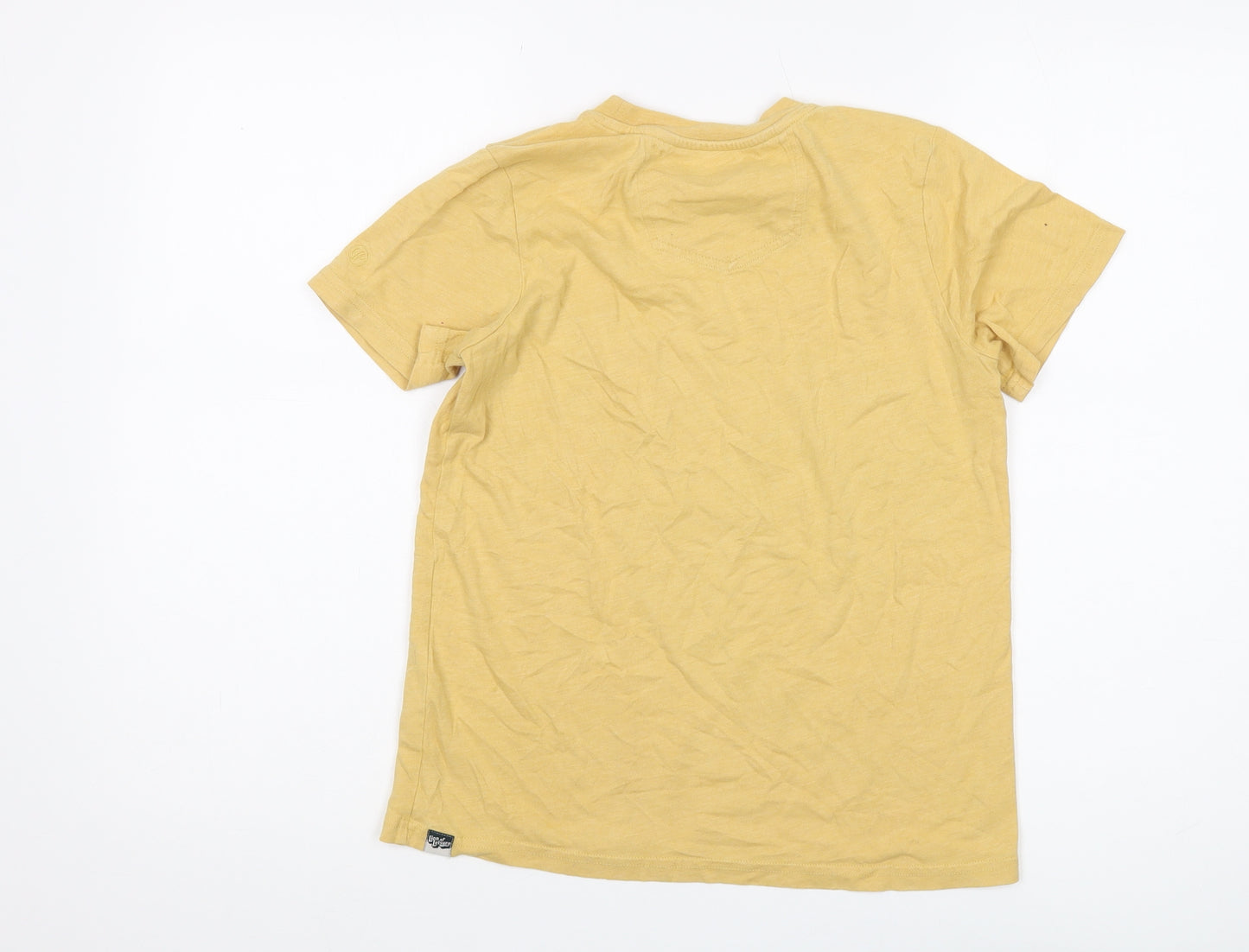 Fat Face Boys Yellow Graphic Print T-Shirt - Size 10-11 Years