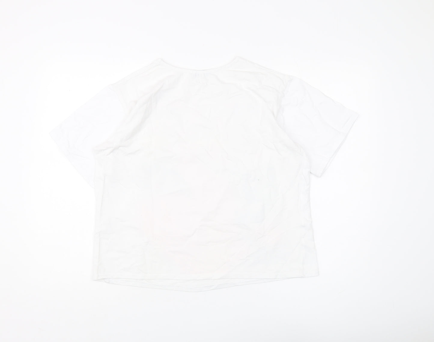 Carpe Diem Women's White Graphic T-Shirt, M, Casual Art Style