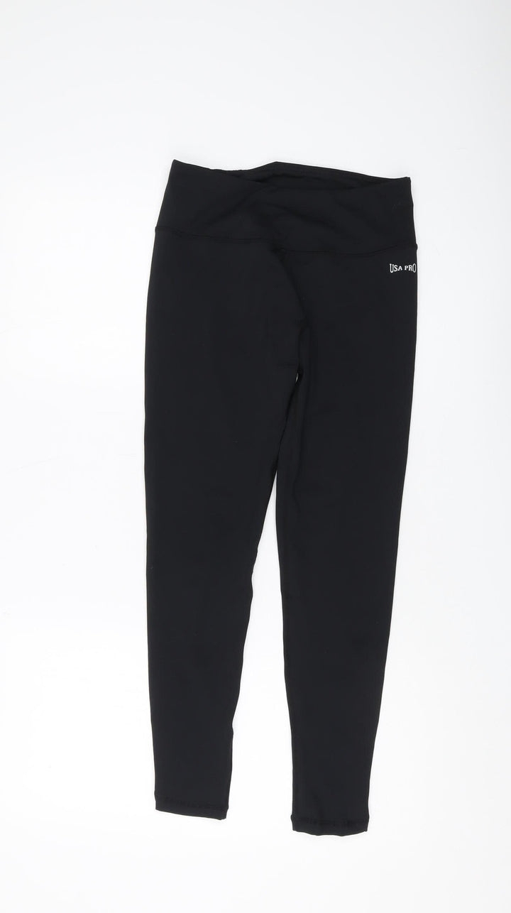 USA Pro Women's Black Leggings Size 8