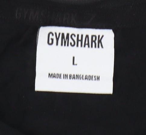 Gymshark Men's Black Graphic T-Shirt L