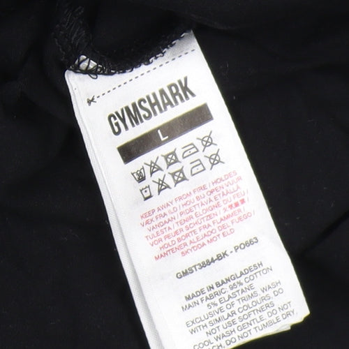 Gymshark Men's Black Graphic T-Shirt L