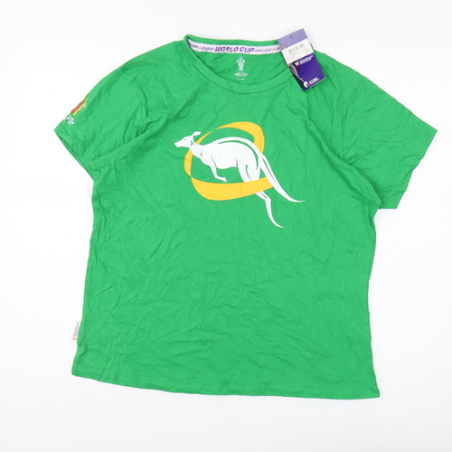 Rugby League World Cup 2021 Women's Green T-Shirt, 2XL