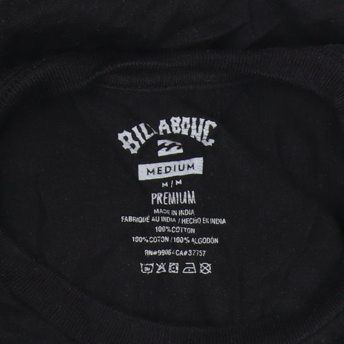 Billabong Men’s Black Medium T-Shirt, Short Sleeve, Logo