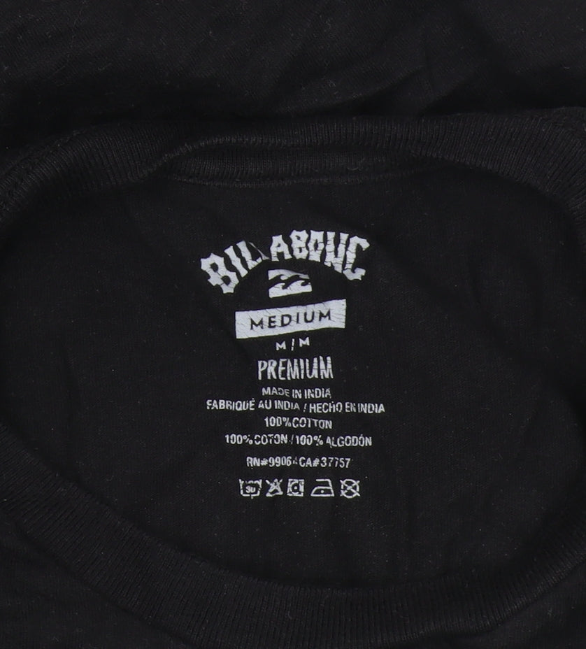 Billabong Men’s Black Medium T-Shirt, Short Sleeve, Logo