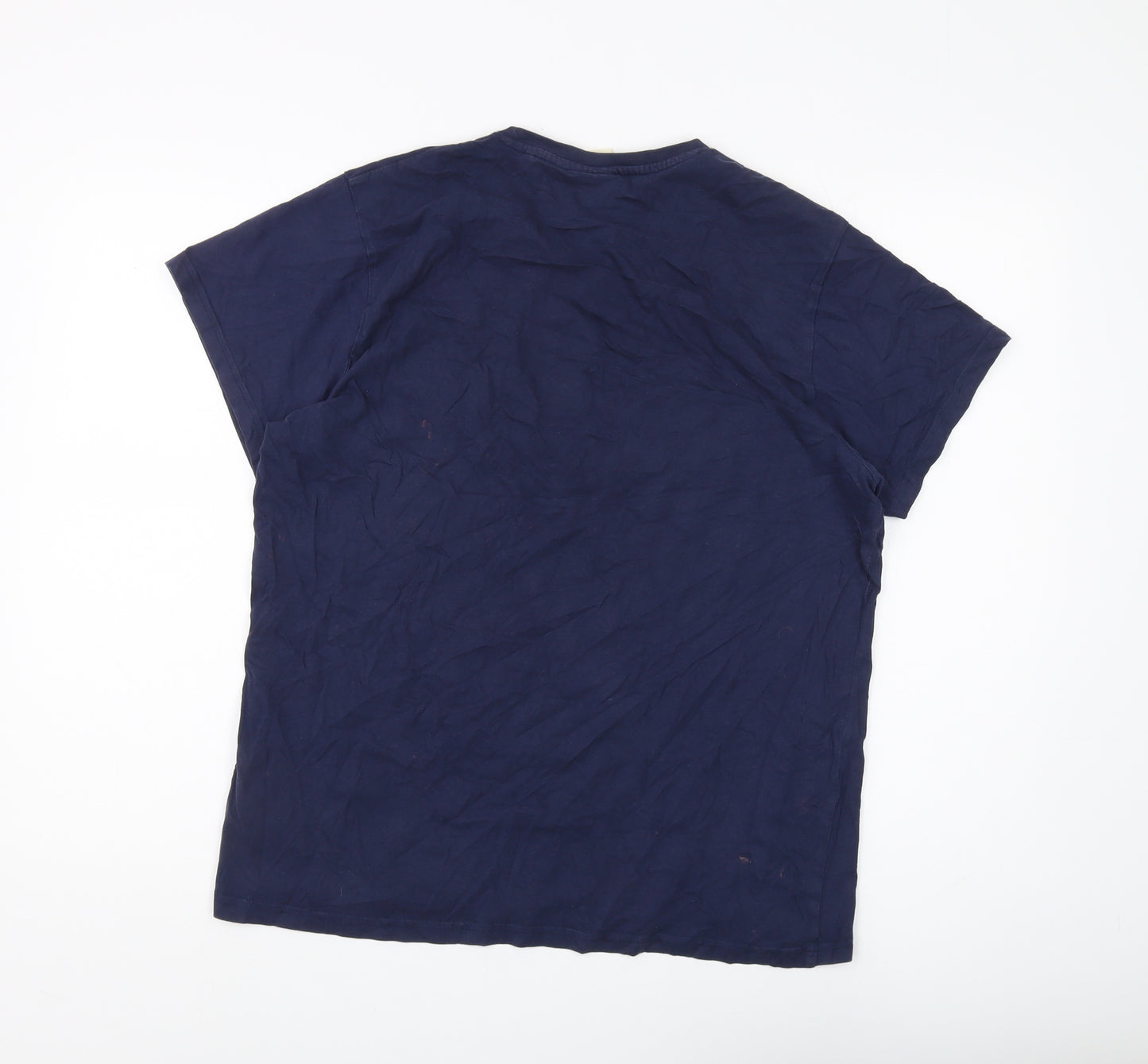 Lee Cooper Men's Blue Short Sleeve T-Shirt, Size L