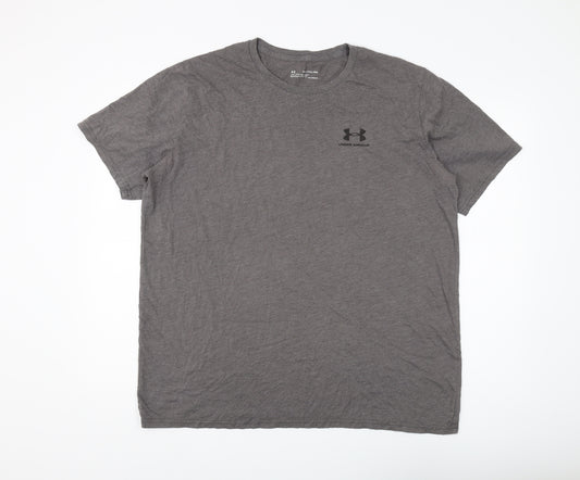 Under Armour Men's Grey 2XL Relaxed Fit T-Shirt