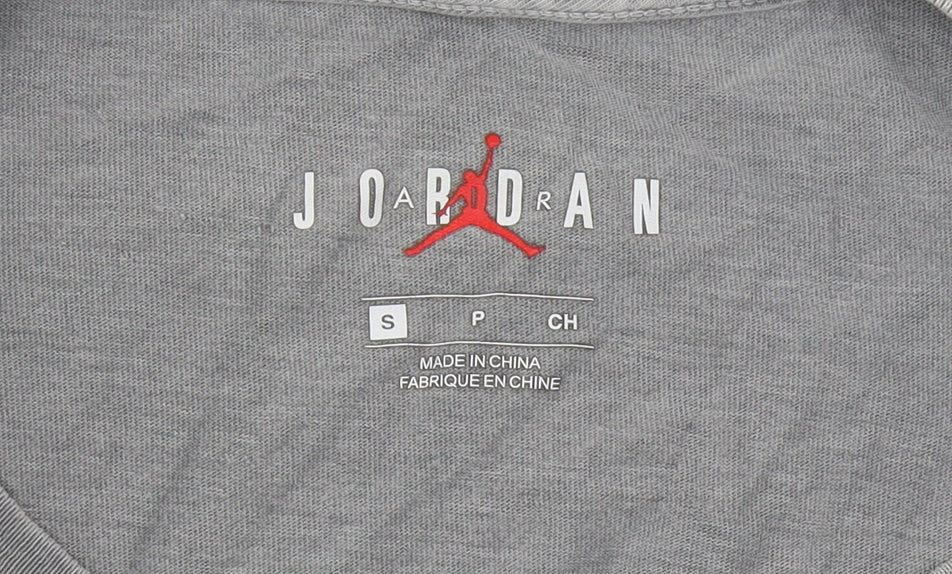 Jordan Men's Sports Grey Long Sleeve T-Shirt Size S