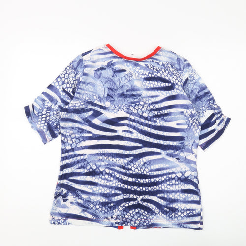 Rabe Women's Multicoloured V-Neck T-Shirt, Size 12