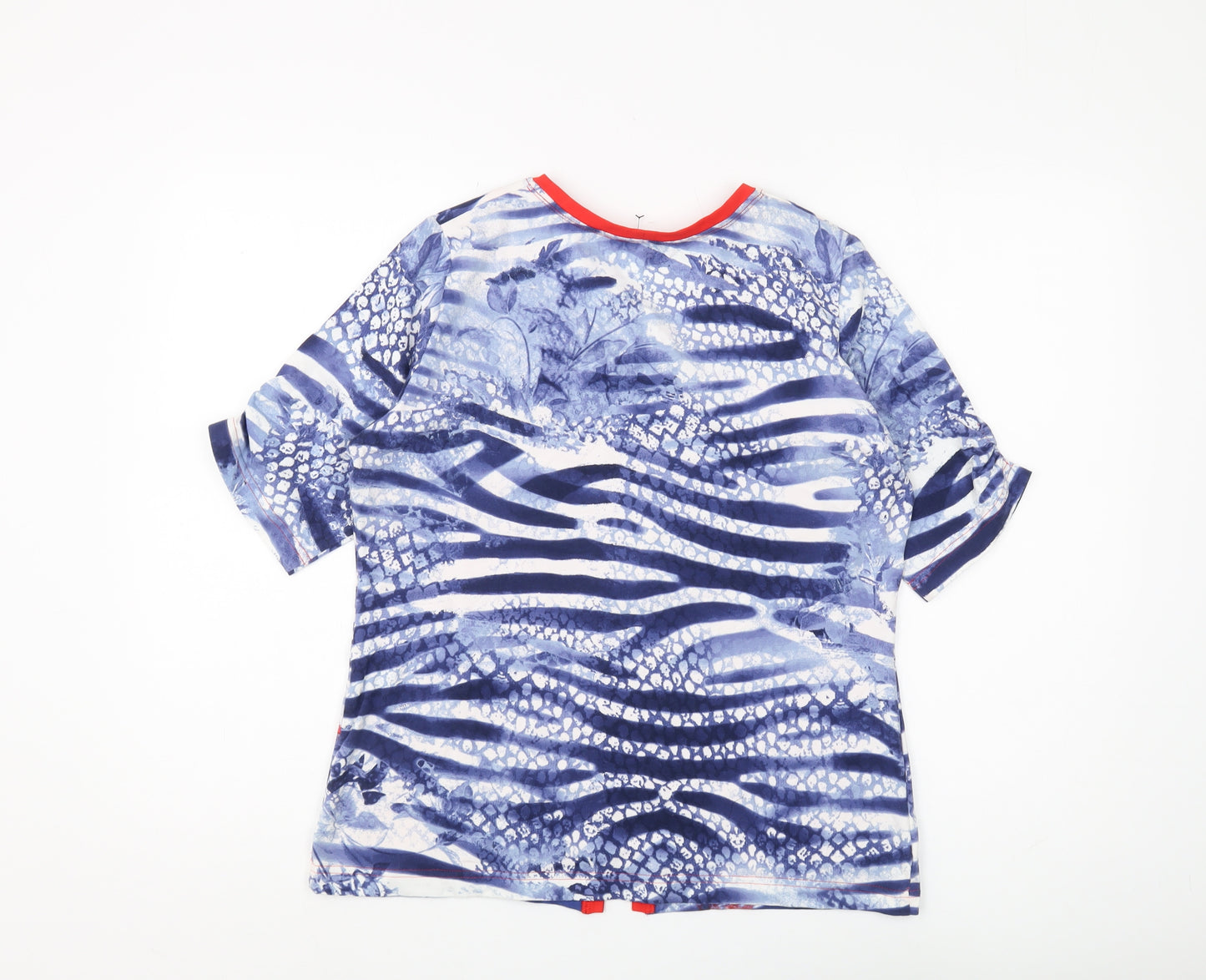 Rabe Women's Multicoloured V-Neck T-Shirt, Size 12