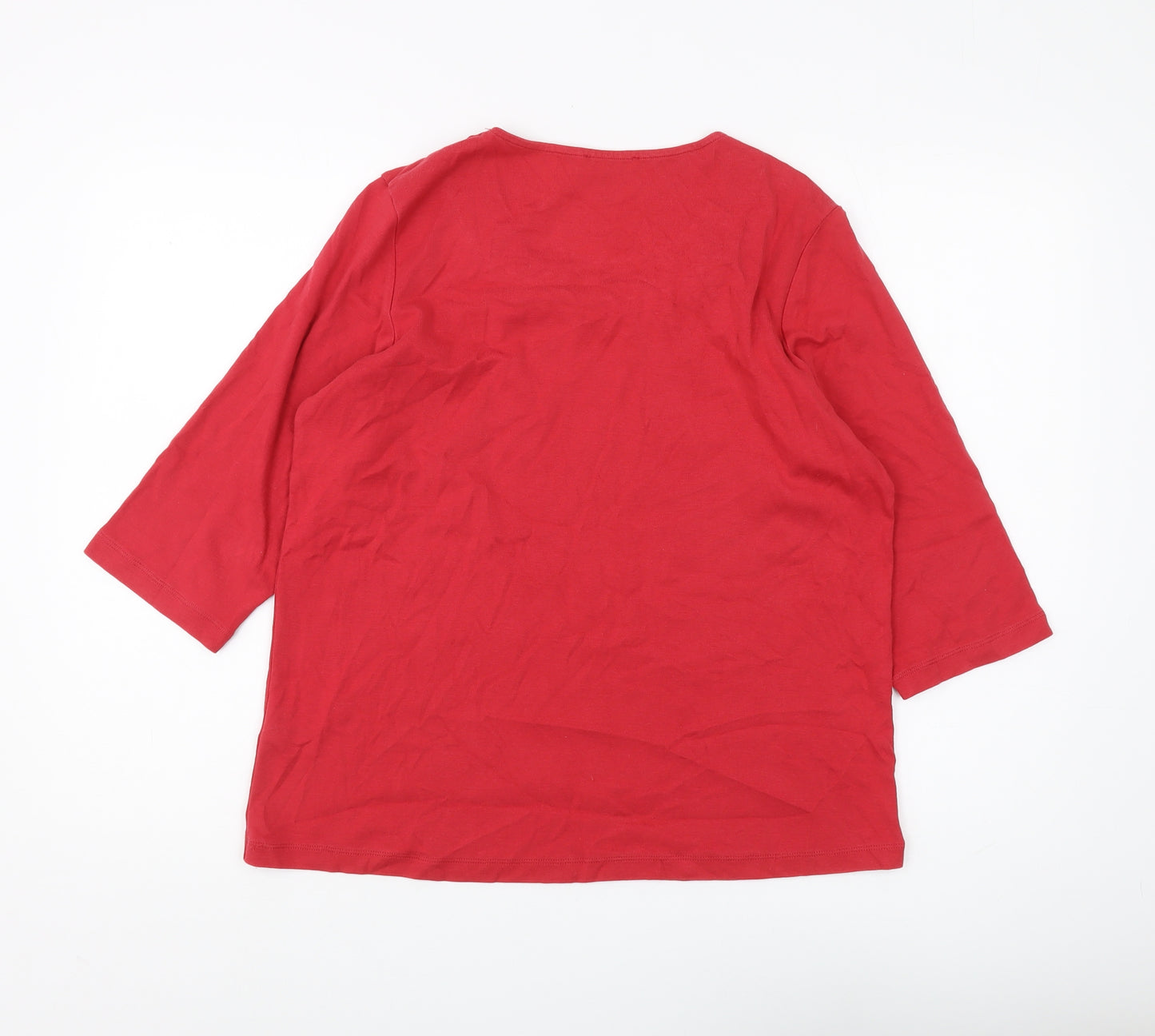 Marks and Spencer Women's Red Top, Size 16