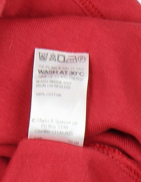 Marks and Spencer Women's Red Top, Size 16