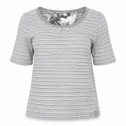 Princess Cruises Women's Grey Striped T-Shirt, M