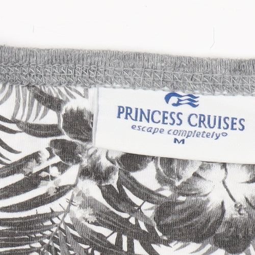 Princess Cruises Women's Grey Striped T-Shirt, M
