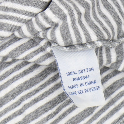 Princess Cruises Women's Grey Striped T-Shirt, M