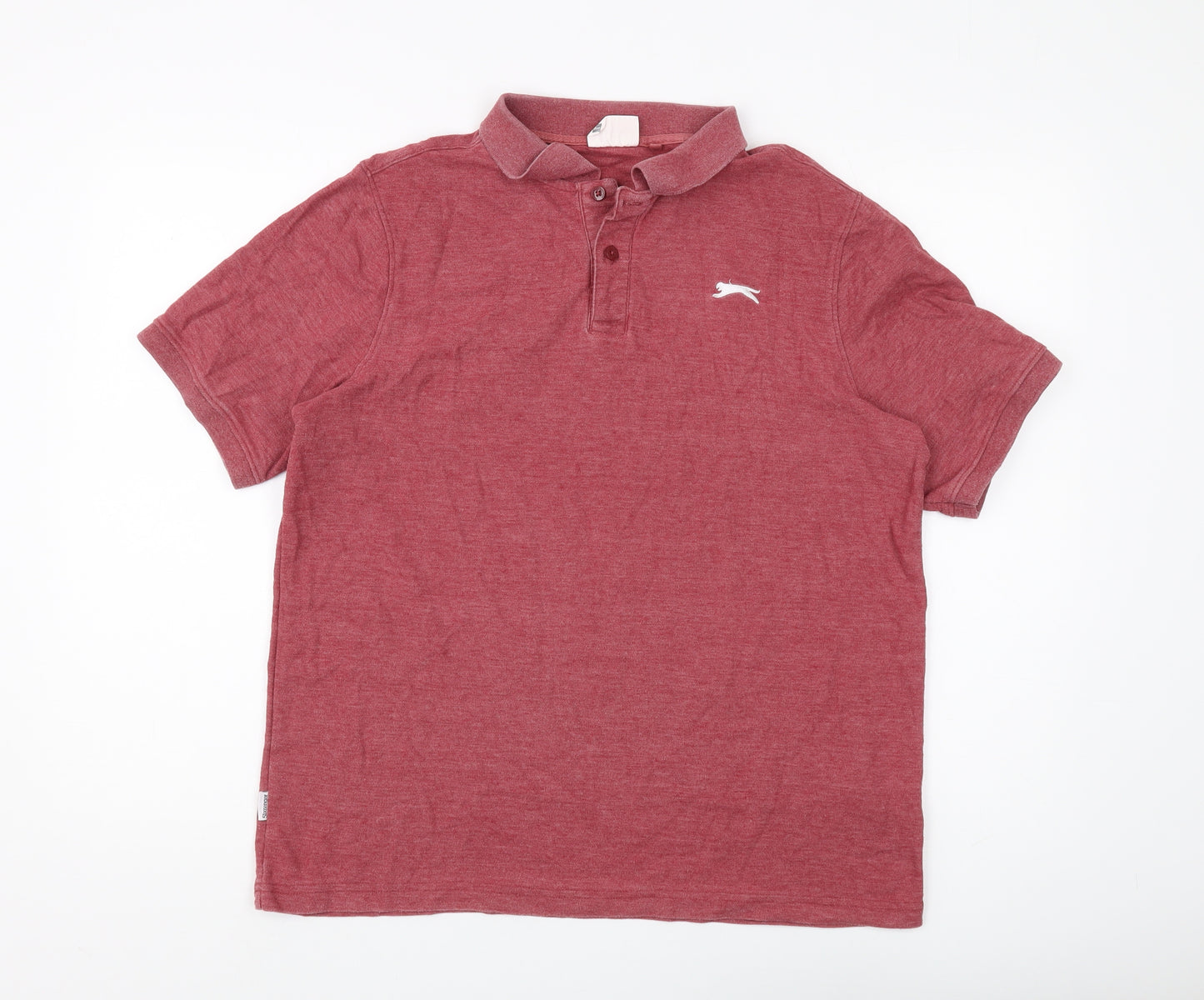 Slazenger Men's Red Polo Shirt L, Casual Comfort