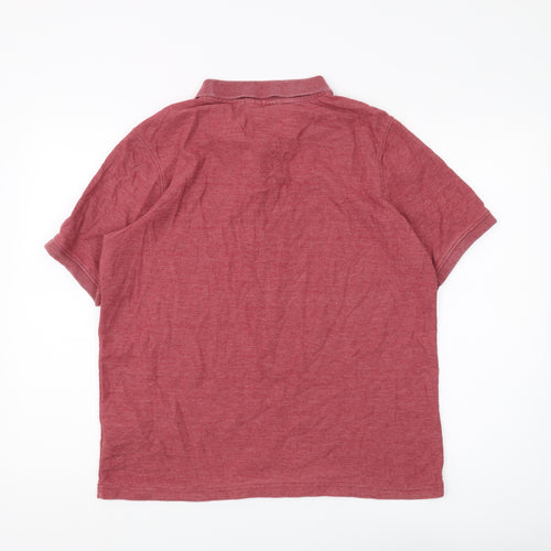 Slazenger Men's Red Polo Shirt L, Casual Comfort