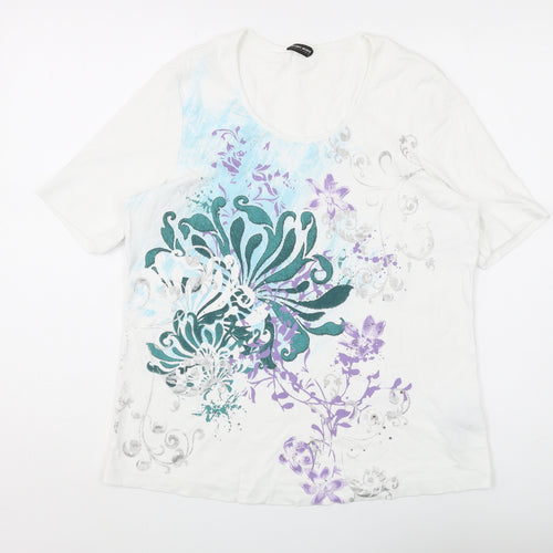 Gerry Weber Women's Multicoloured Floral T-Shirt Size 16