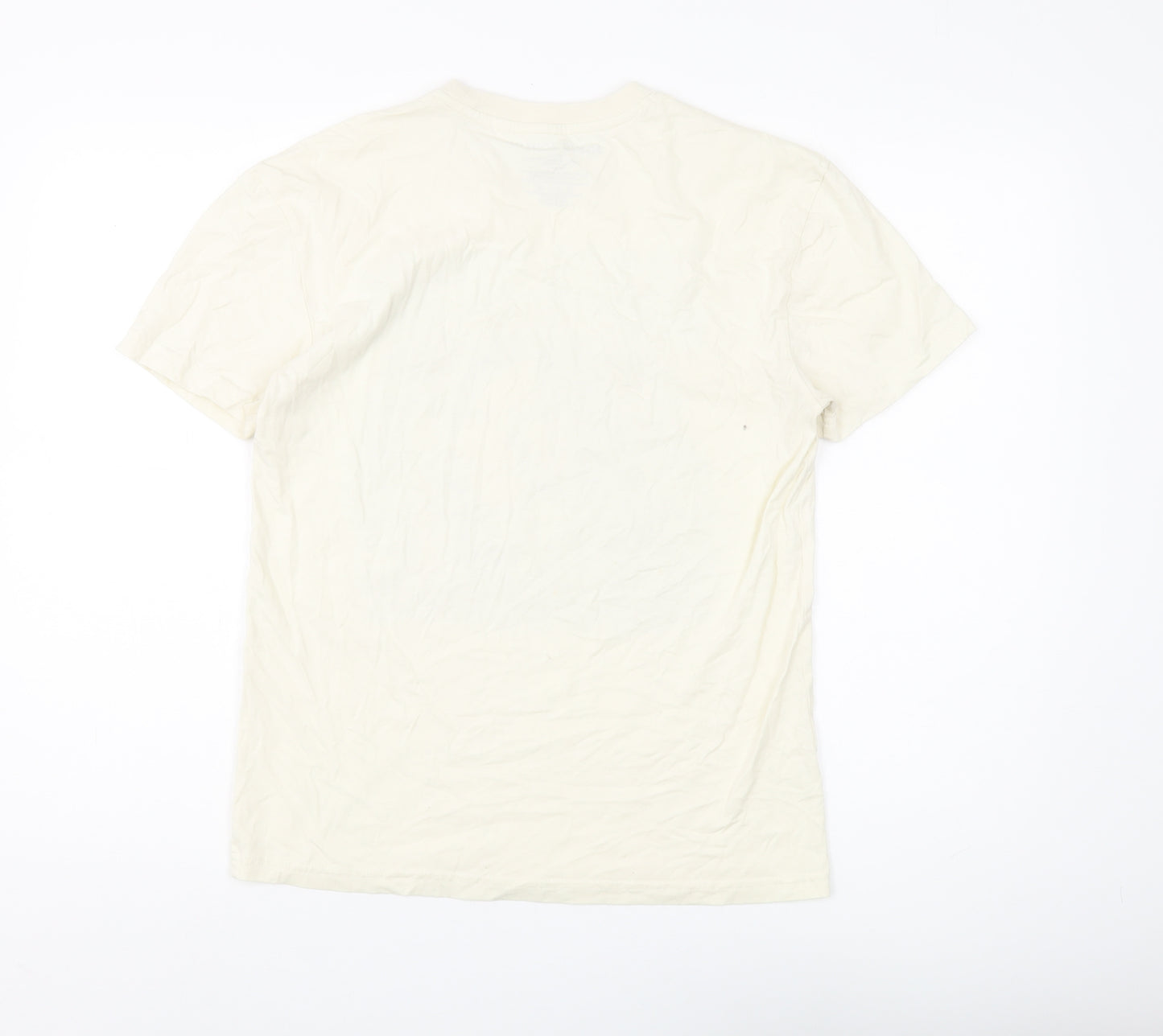 Janis Joplin Beige Unisex T-Shirt in Small - Music Theme