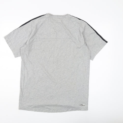 Adidas Men’s Grey Short Sleeve T-Shirt, Size M