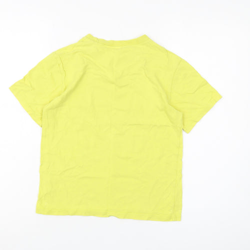 MD Boys Yellow Graphic Cotton T-Shirt, Size 5