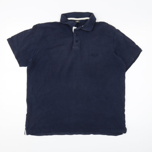 Cotton Traders Men's Blue Polo Shirt Medium