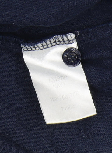 Cotton Traders Men's Blue Polo Shirt Medium