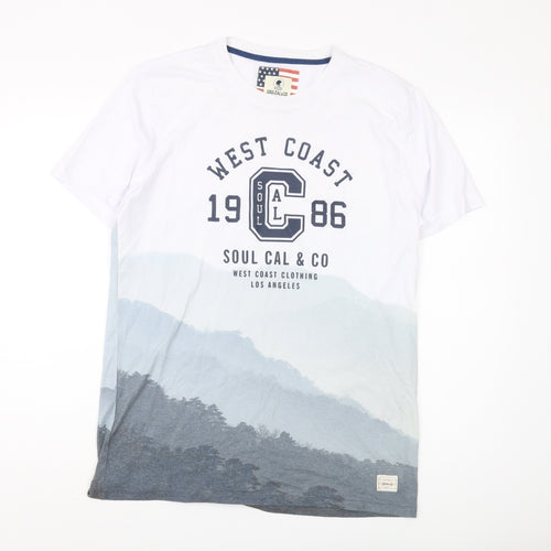 SoulCal & Co Men's XL White Graphic T-Shirt