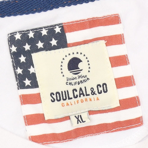 SoulCal & Co Men's XL White Graphic T-Shirt