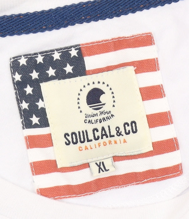 SoulCal & Co Men's XL White Graphic T-Shirt