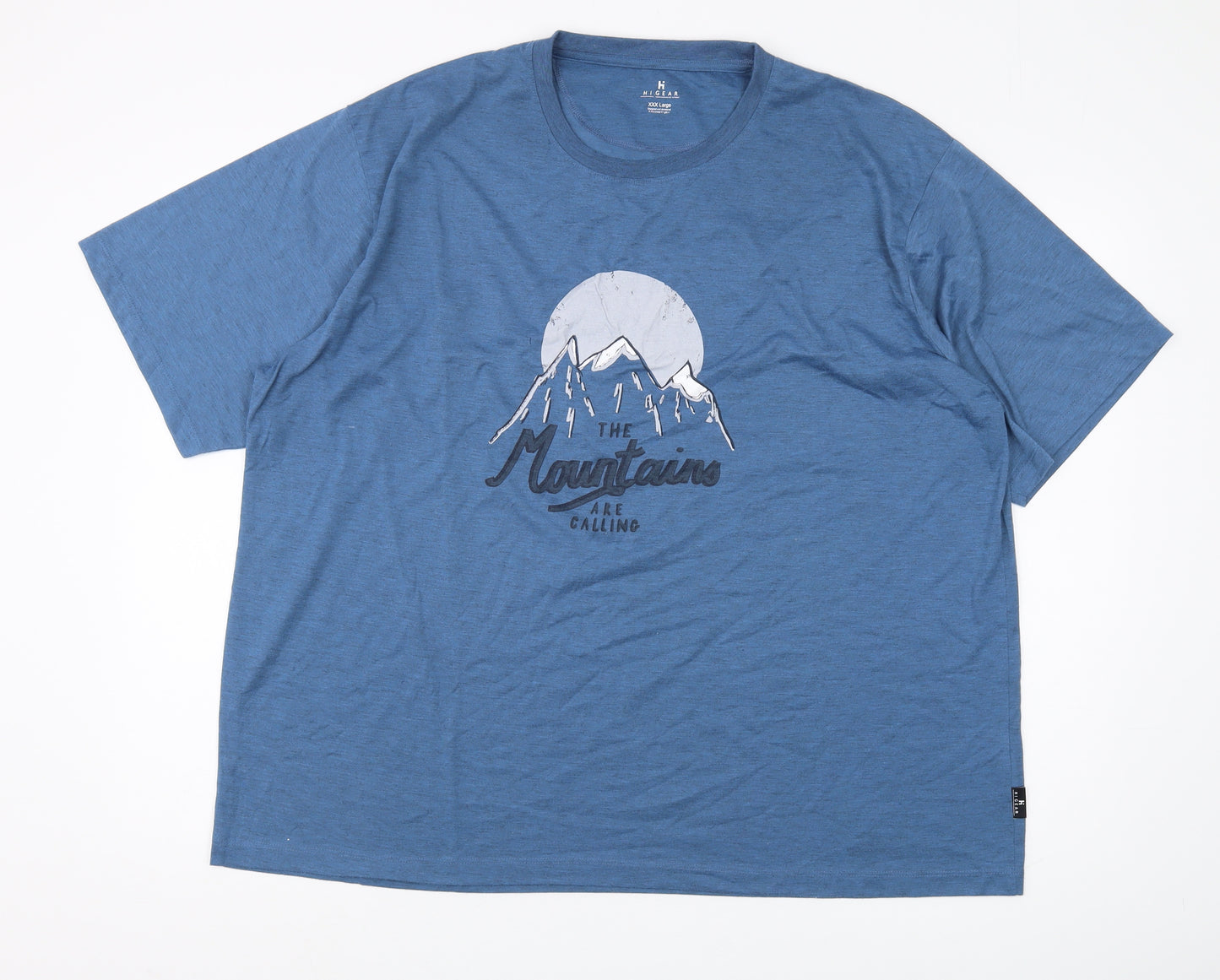 Hi Gear Men's Blue 3XL Mountain Graphic T-Shirt