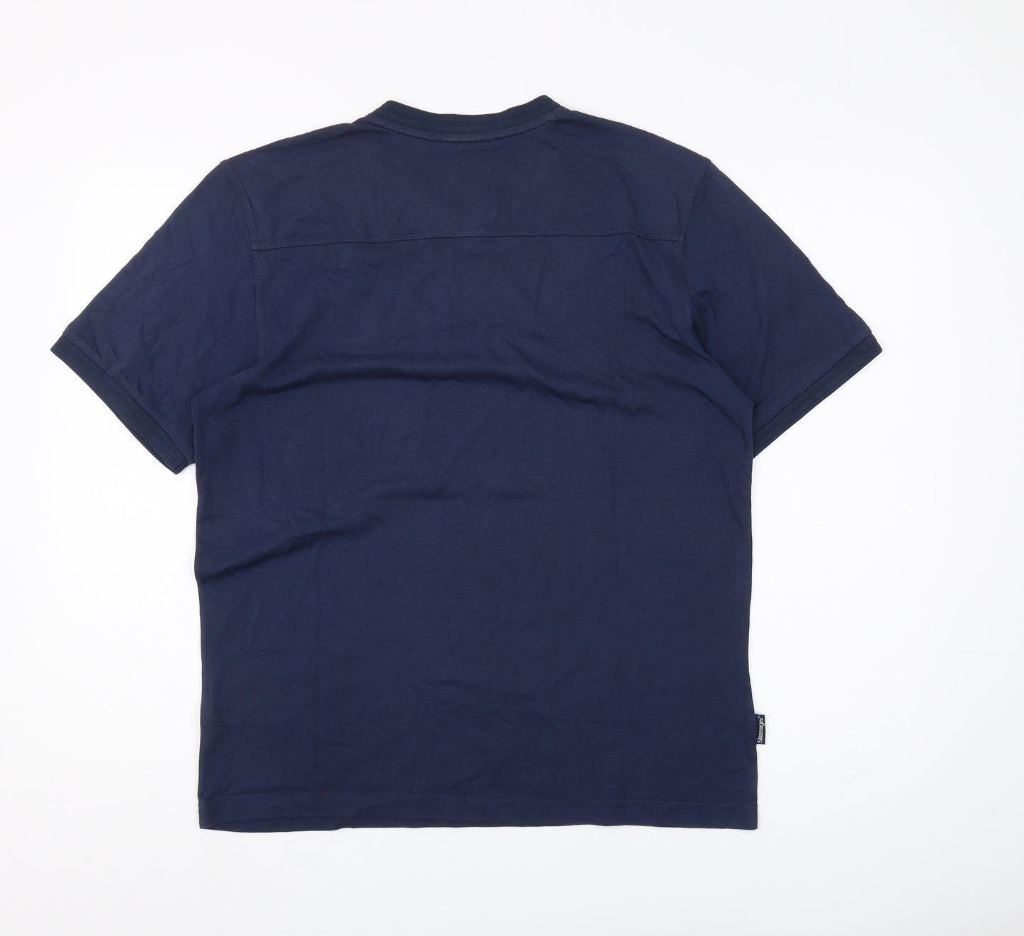 Slazenger Men's Blue V-Neck T-Shirt M