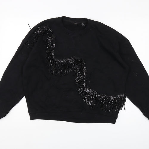 River Island Women's Black XS Pullover Sweatshirt