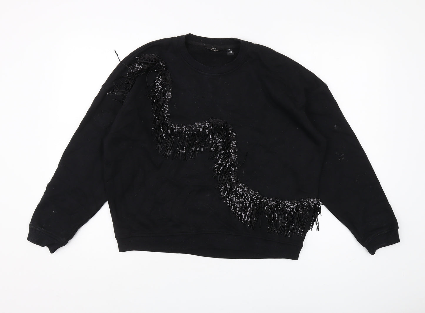 River Island Women's Black XS Pullover Sweatshirt