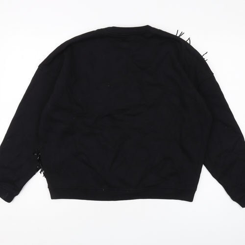 River Island Women's Black XS Pullover Sweatshirt