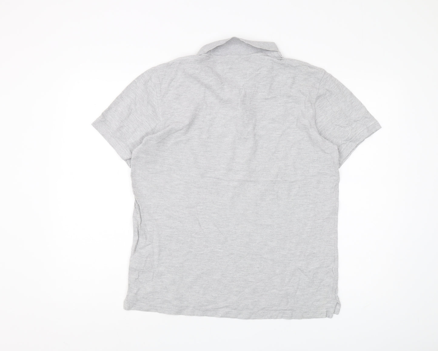 Forever 21 Men's Grey Polo Shirt L Short Sleeve