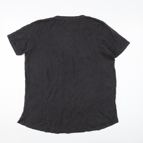 Fat Face Women's Black Linen T-Shirt Size 14