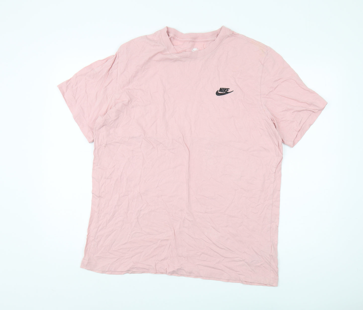Nike Men's Pink Crew Neck T-Shirt L