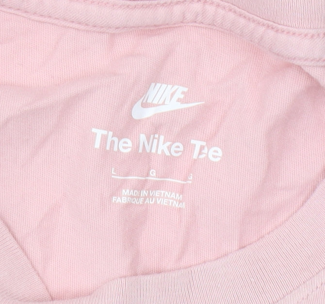 Nike Men's Pink Crew Neck T-Shirt L