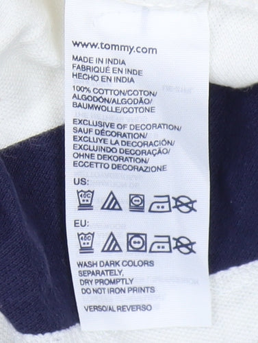 Tommy Hilfiger Boys Multicoloured Striped Polo Shirt Large