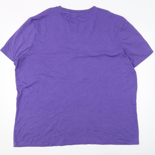 Pepsi Men's Purple 3XL Retro Graphic T-Shirt