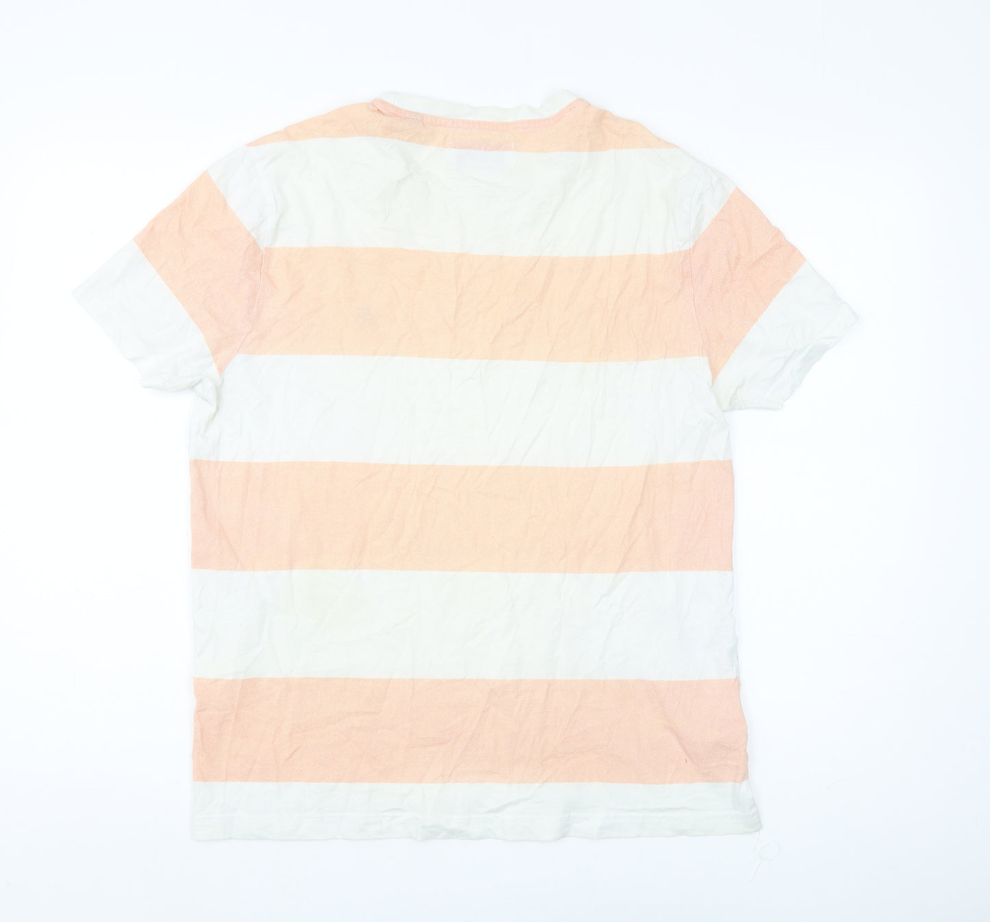 Penguin Men’s Multicoloured Striped Cotton T-Shirt L