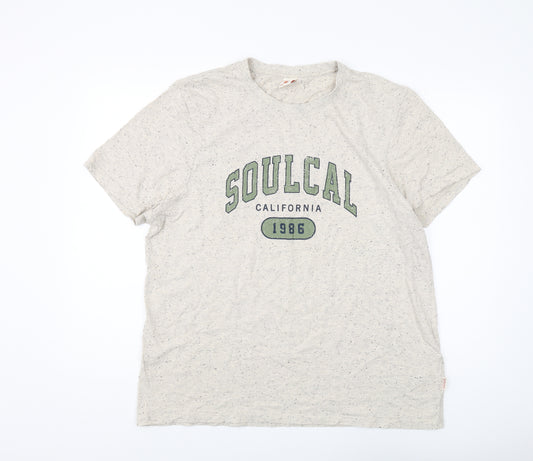 SoulCal & Co Men’s Beige 2XL Graphic T-Shirt