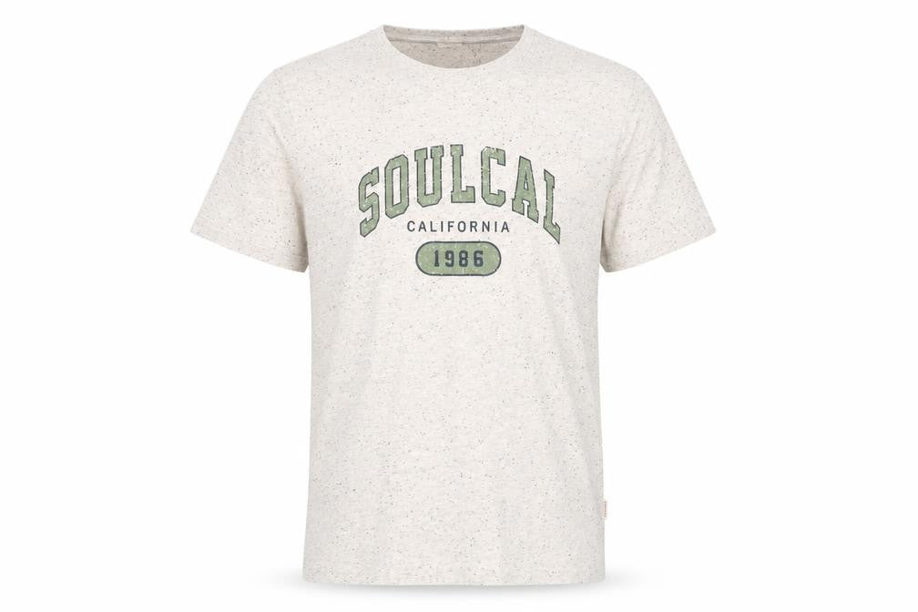 SoulCal & Co Men’s Beige 2XL Graphic T-Shirt