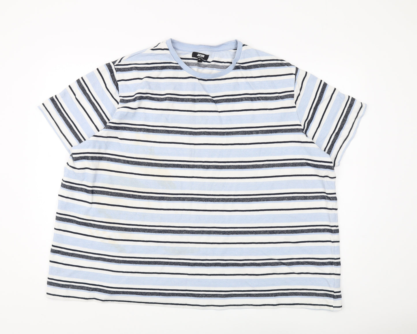 Jacamo Men's Blue Striped 3XL T-Shirt
