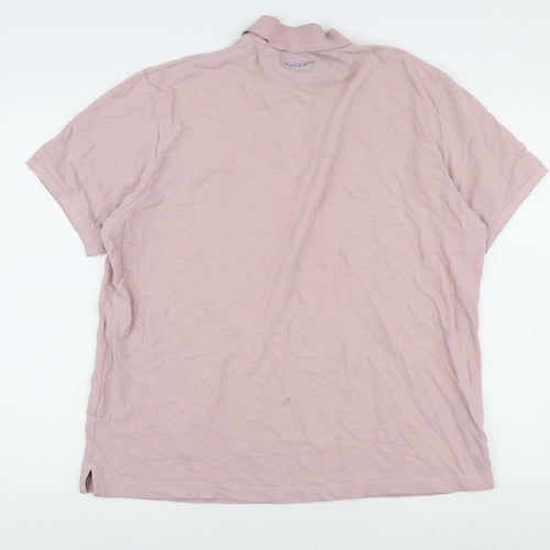 Hackett Men's Pink Polo Shirt Classic Fit 2XL